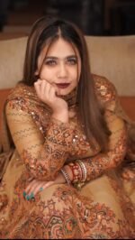 Luxury Printed Anarkali Gown Set with Matching Mask – 2 Piece Set - Image 6